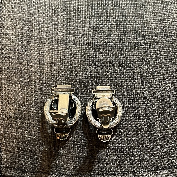 Vintage Ermani Bulatti Silver Clip-On Earrings - Picture 5 of 14